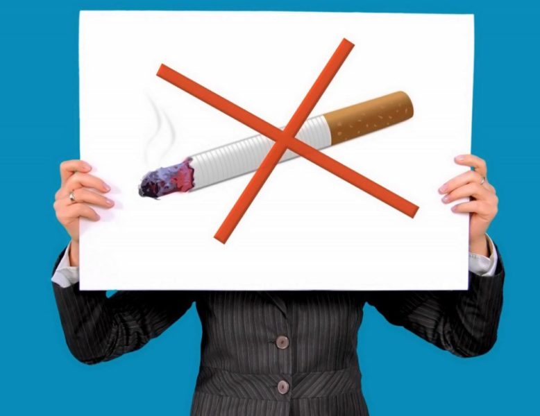Плакат против сигарет